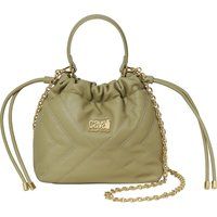 Gesteppte Beuteltasche mit Kettenriemen