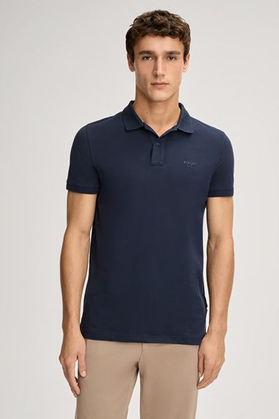 Joop! Beeke Dunkelblaues Poloshirt Klassisch Slim Fit