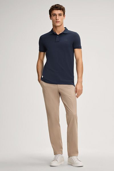 Joop! Beeke Dunkelblaues Poloshirt Klassisch Slim Fit