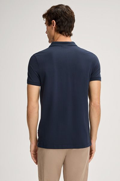 Joop! Beeke Dunkelblaues Poloshirt Klassisch Slim Fit