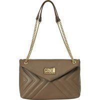 Elegante Gesteppte Schultertasche mit Kettenriemen