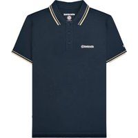 Piqué-Poloshirt mit gestreiftem Kragen