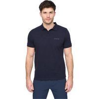 Herren Poloshirt Marineblau Kurzarm Unifarben