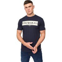 Crosshatch - "Kratmoss" T-Shirt für Herren (Marine)