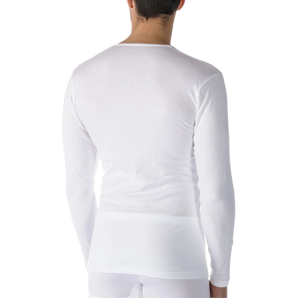 Körpernahes Langarmshirt aus Baumwolle