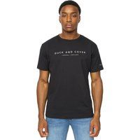 Duck and Cover - "Crytons" T-Shirt für Herren, Schwer (Schwarz)