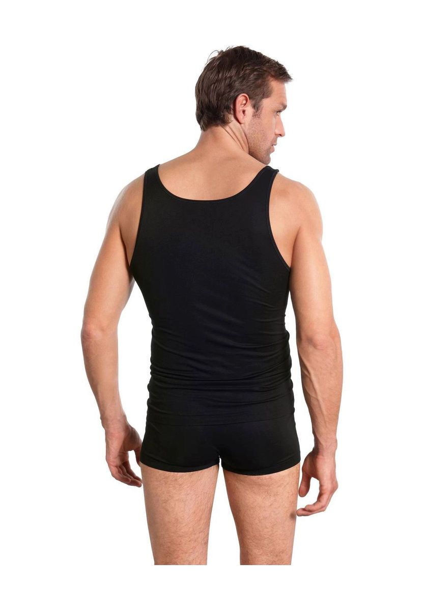 Klassisches schwarzes Baumwoll Tanktop