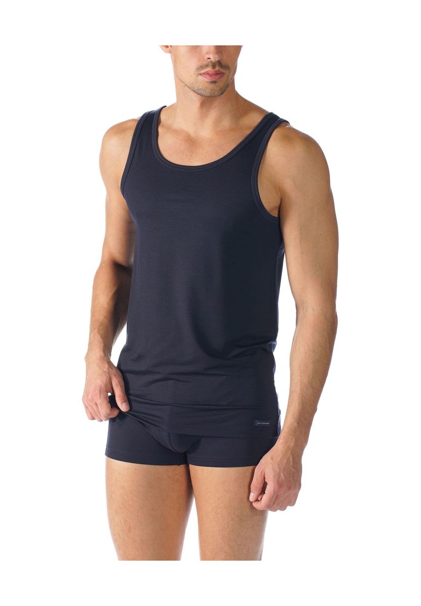 Klassisches marineblaues Tanktop aus Baumwolle