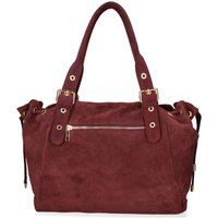 Elegante Schultertasche aus Wildleder