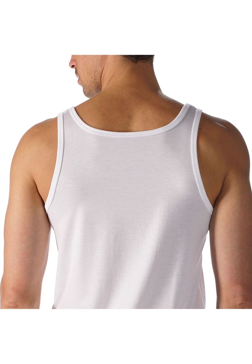 Herren Enganliegendes Weißes Tanktop