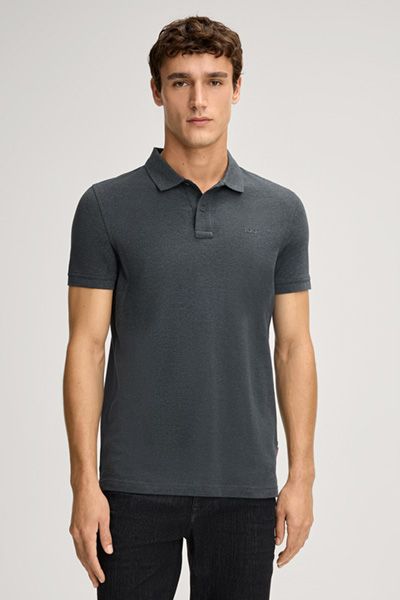 Joop! Jeans Herren Beeke Graues Poloshirt Kurzarm