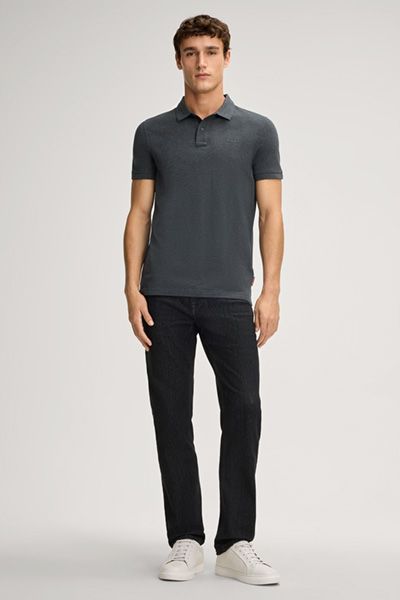 Joop! Jeans Herren Beeke Graues Poloshirt Kurzarm