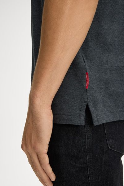 Joop! Jeans Herren Beeke Graues Poloshirt Kurzarm