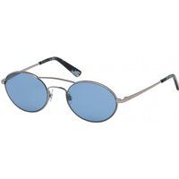 Ovale Sonnenbrille mit Metallrahmen