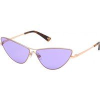 Cat-Eye Sonnenbrille mit lilafarbenen Gläsern
