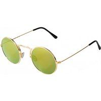 Ovale Sonnenbrille mit Goldrahmen