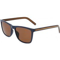 Rechteckige Sonnenbrille mit gestreiften Bügeln