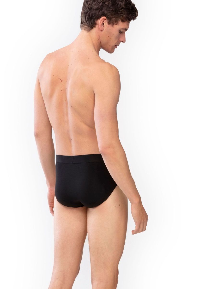 Herren Einfarbiger Schwarzer Slip