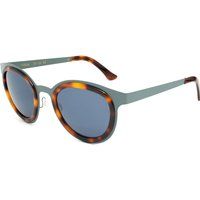 Sonnenbrille mit runden Gläsern und Schildpattdetails
