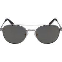 Runde Pilotenbrille mit Metallrahmen