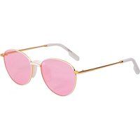 Ovale Sonnenbrille mit goldenem Rahmen