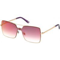Randlose, eckige Sonnenbrille mit Brauensteg