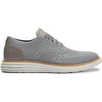 Grauer Strick-Oxford-Schuh für Herren