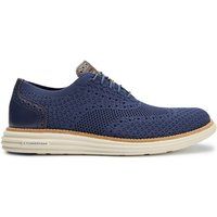 Grauer Strick-Oxford-Schuh für Herren