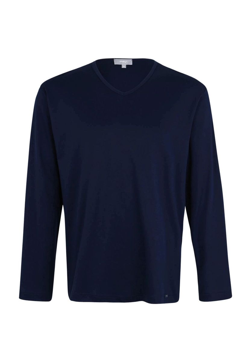 Herren Langarm V-Ausschnitt Loungeshirt