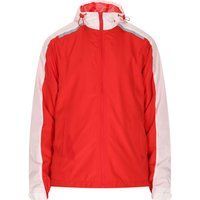 Herren Windbreaker Jacke rot und weiss