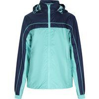 Zweifarbige Kapuzen-Windbreaker Jacke