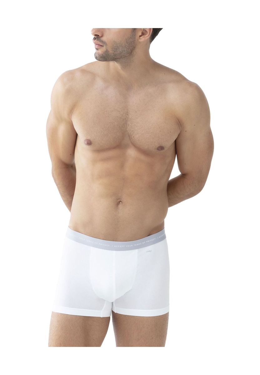Herren Weiße Boxershorts mit Logo-Bund