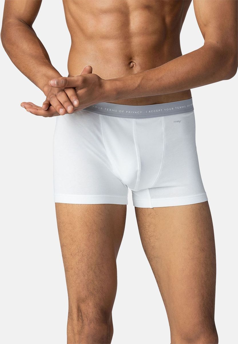 Herren Weiße Boxershorts mit Logo-Bund