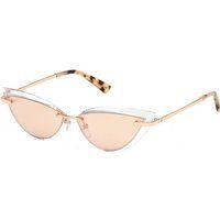 Cat-Eye-Sonnenbrille mit transparentem Rahmen