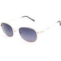 Klassische ovale Sonnenbrille mit Goldrahmen