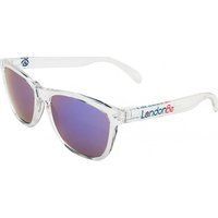 Sonnenbrille mit klarem Rahmen