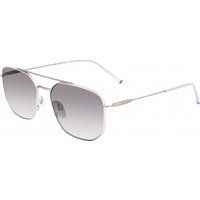 Silberne Pilotenbrille mit Metallrahmen