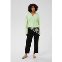 Lockerer Strickpullover mit Polokragen