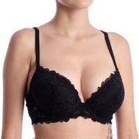 Balconette-BH mit Spitze und Push-up