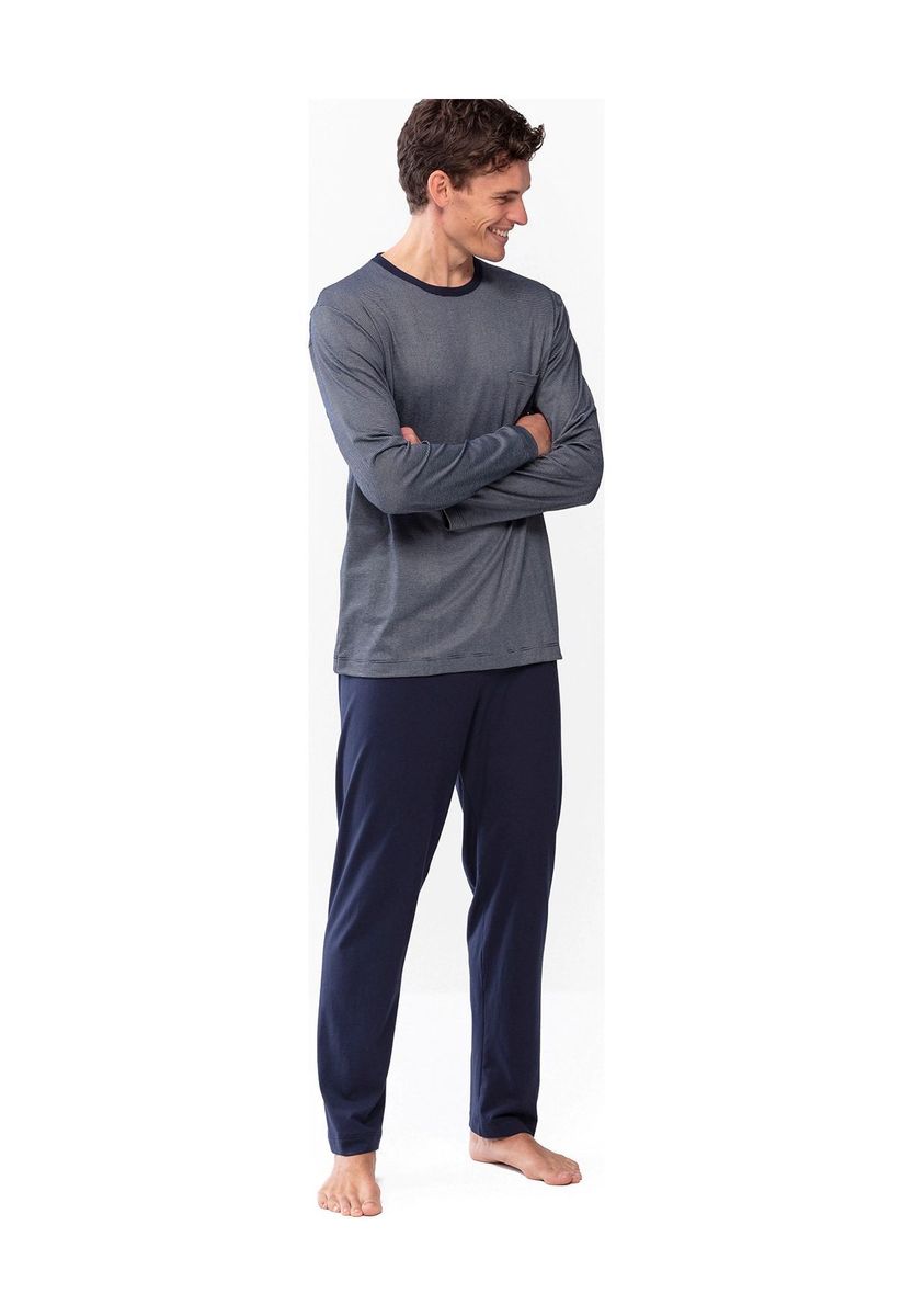 Herren Schlafanzug Set mit Streifenmuster