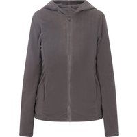Fleece-Kapuzenjacke mit durchgehendem Reißverschluss für Damen