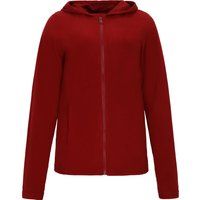 Fleece-Kapuzenjacke mit Reißverschluss und Taschen