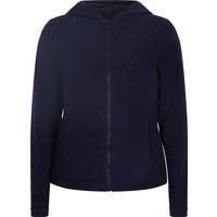 Fleecejacke mit Kapuze und Reißverschluss