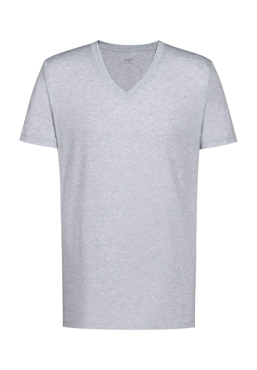 Klassisches V-Ausschnitt Baumwoll-T-Shirt