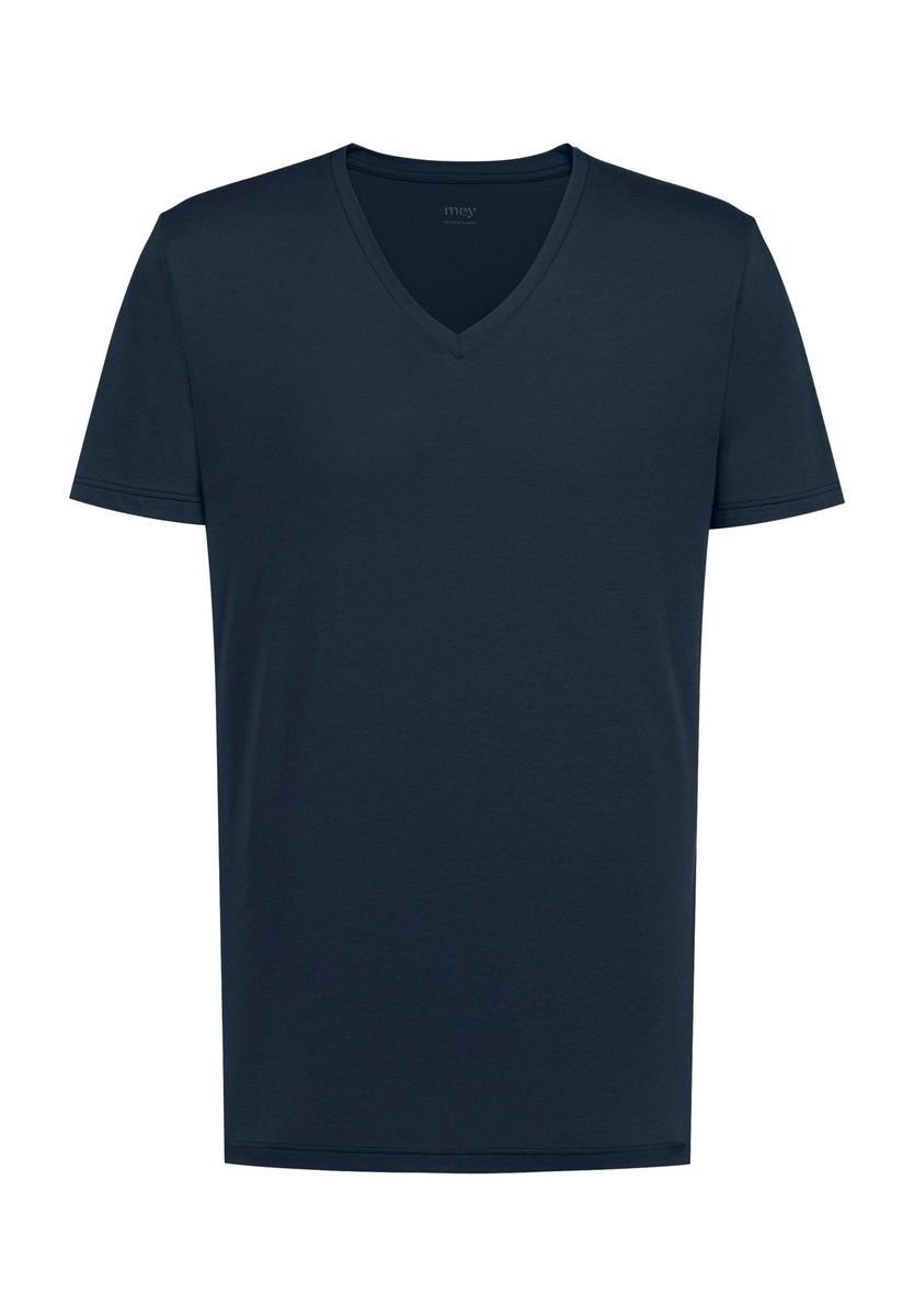 Klassisches V-Ausschnitt Baumwoll-T-Shirt