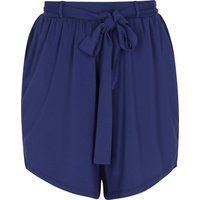 Shorts mit Bindegürtel und lockerer Passform