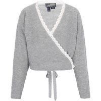 Dreimaster Strickjacke Frauen Graumelange