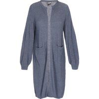 Dreimaster Strickjacke Frauen grau blau