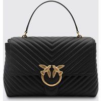 Gesteppte Chevron Leder Henkeltasche