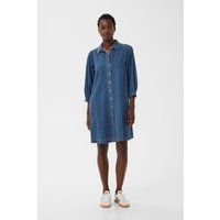 Jeanshemdkleid mit 3/4 Ärmeln